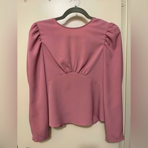 Express long sleeve blouse / top size XS blush pink